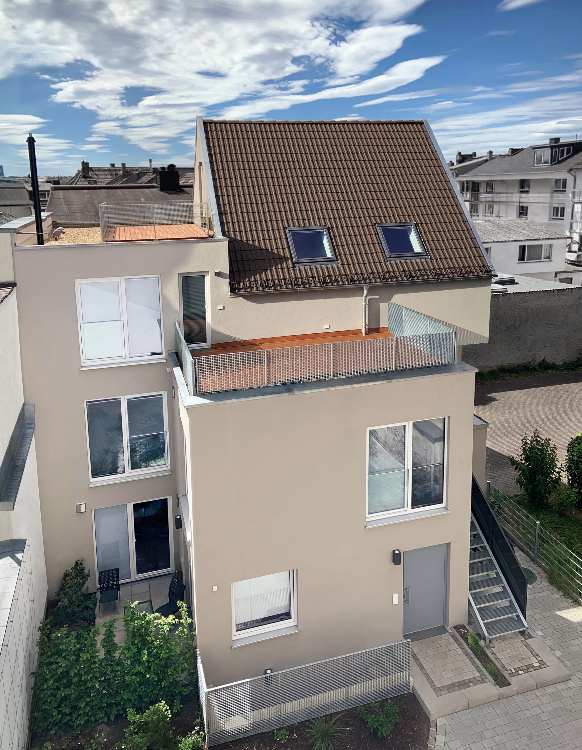 Ansicht vom Vorderhaus